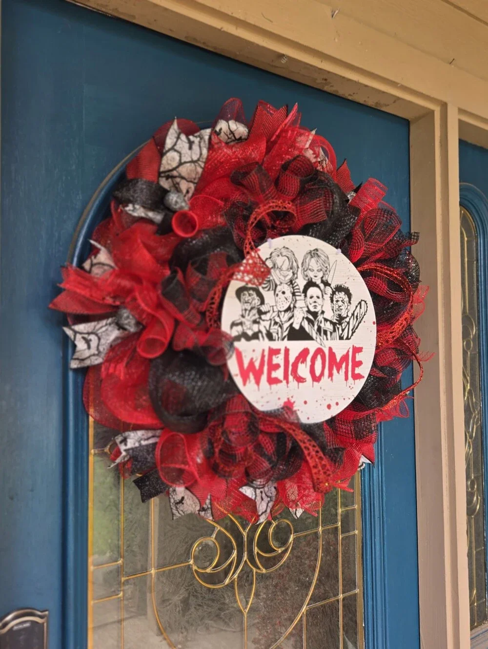 Handmade welcome halloween